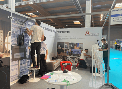 Ariane Systems check-in booth