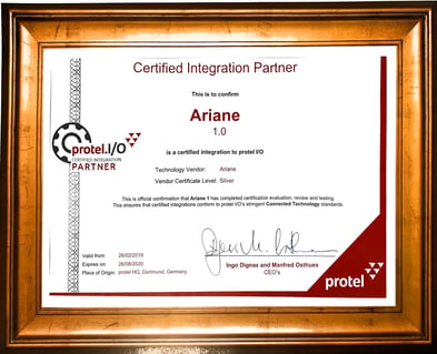 Protel.IO Ariane Certified Integration Partner